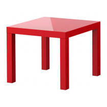 Стол квадратный красный 0,55*0,55м