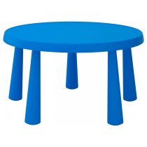 стол деткий круглый синий