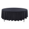 Скатерть круглая без шва черная 3м