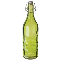Бутылка с пробкой на застёжке зеленая 1000мл