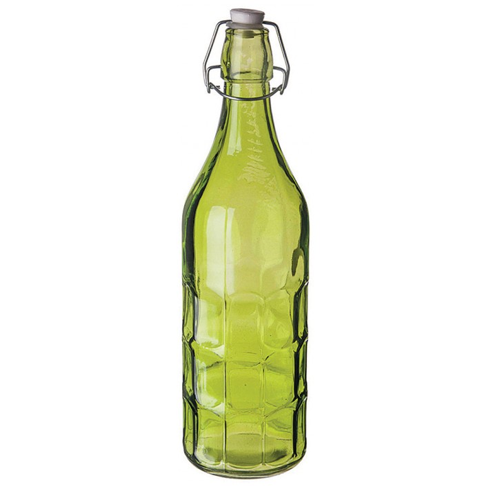 Бутылка с пробкой на застёжке зеленая 1000мл в аренду